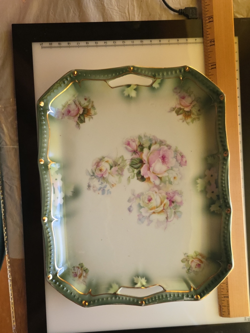 Antique Porcelain Tray
